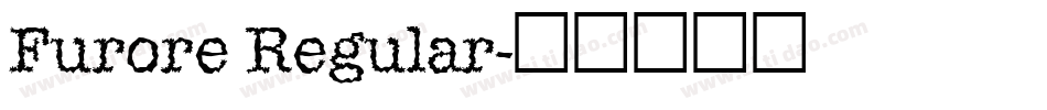 Furore Regular字体转换
